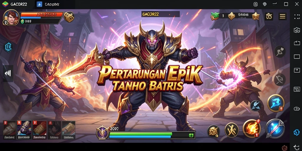 Tampilan mengesankan dari pertarungan di GACOR22, penuh aksi dan strategi.