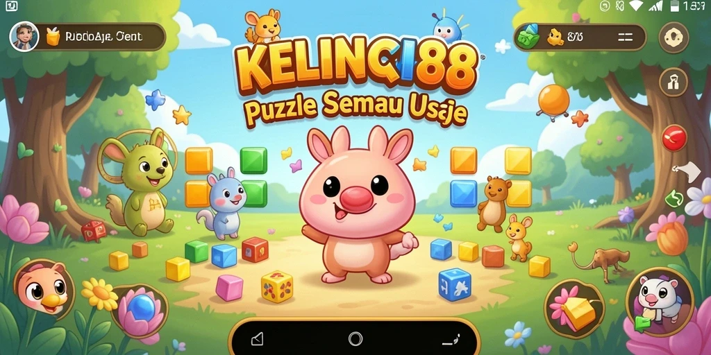 Tampilan gameplay seru dari KELINCI88 dengan berbagai jenis puzzle.