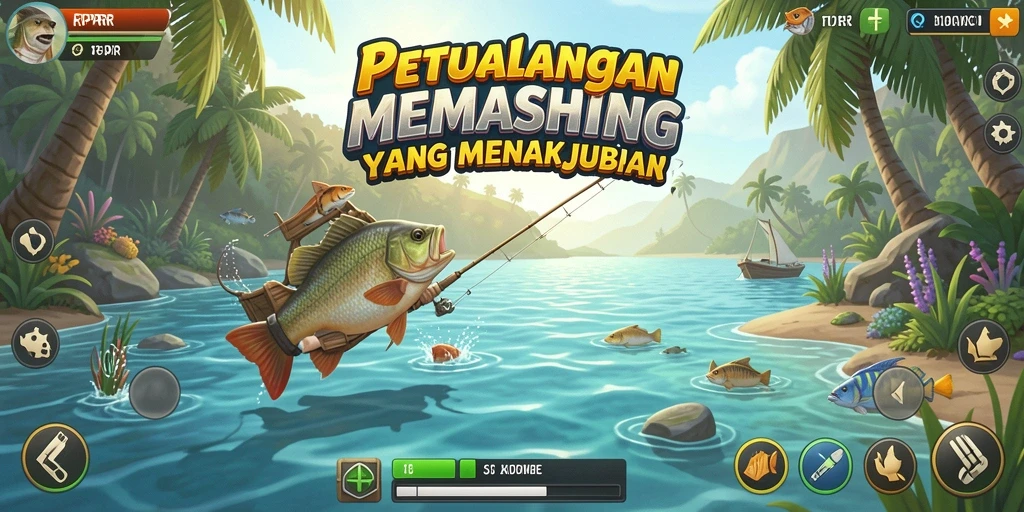 Tampilan memukau dari gameplay memancing RPRR.