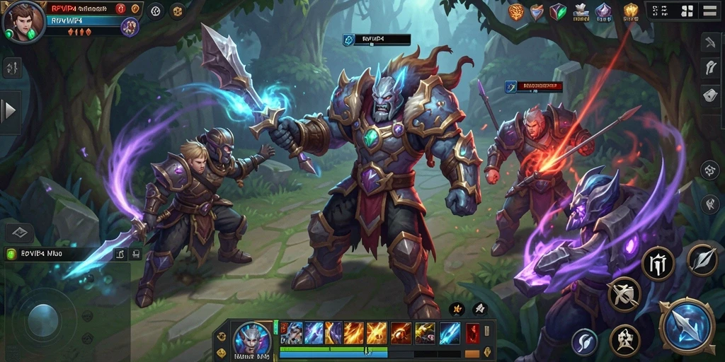 Screenshot menampilkan aksi seru dalam permainan RPVIP4 MMORPG.