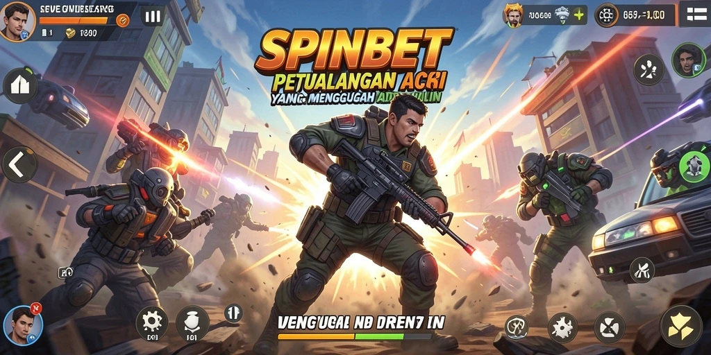 Grafis memukau dengan aksi yang mendebarkan di SPINBET.
