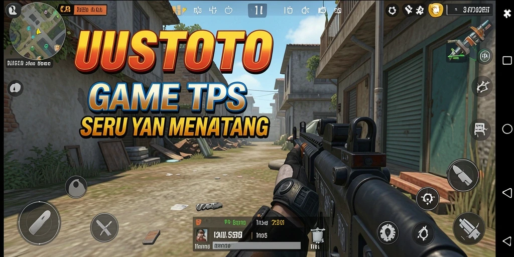 Screenshot menampilkan aksi seru dalam gameplay TPS UUSTOTO.