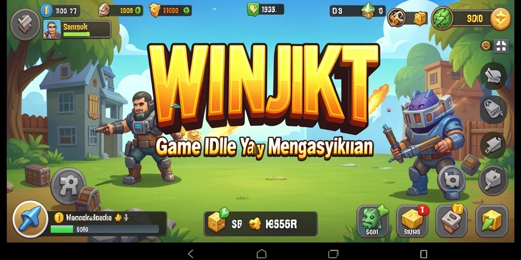 Screenshot gameplay WINJKT menampilkan keseruan strategi Idle.